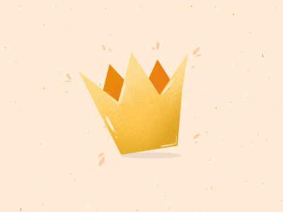 Day 8 #peachtober : Crown design graphic design illustration minimal peachtober peachtober21 vector