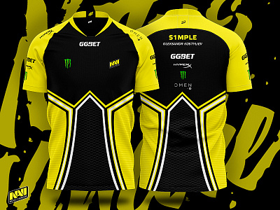 Concept jersey Natus Vincere cs:go design egor stalchuk jersey jersey design mockup pro t shirt t shirt design uniform uniform design