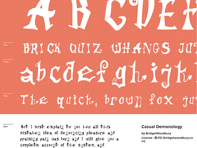 Spooky Font - Casual Demonology design font graphic halloween spooky