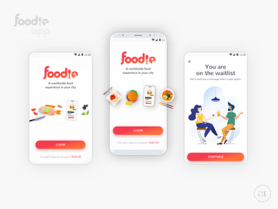 Foodie design digital illustration illustration illustrator mobile ui sketch ui vector