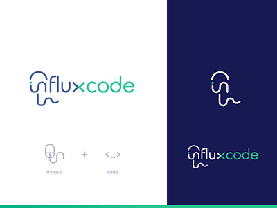 Logo Influxcode Concept2 branding design identity illustration logo mark typography vector