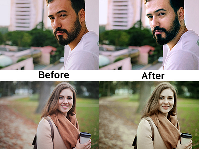 Before And After and color correction by Rukhsana on Dribbble