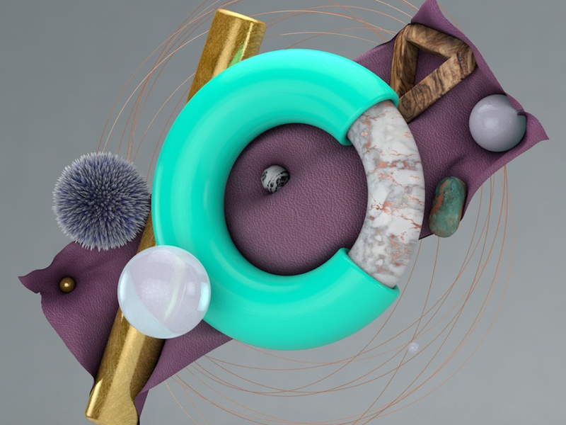 Eclection render art cinema 4d 3d abstract