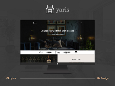 Yaris Interiors - UI/UX Design branding design ui uidesign uiux ux web