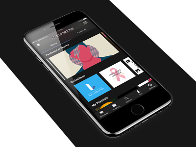 Blackdove Mobile App Design app art design discover home homepage mobile mobile app platform video