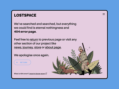 Lostspace 404 Page