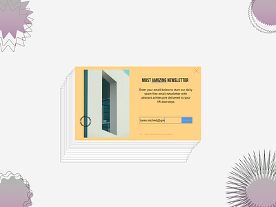Simple Web Subscribe Pop Up daily ui dailyui design popup subscribe subscribe form web website