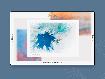 Rubist Gallery Page artwork dailyui design layout minimal minimalism minimalist photo web webdesign website