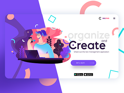 DO.THIS App webdesign app design flat illustration minimal modern typography ui ux vector webdesign