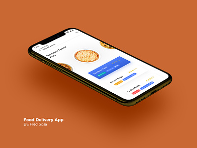 Food Delivery App app doordash food fredsosa grubhub iphone mobile ordering pizza ubereats ui ux