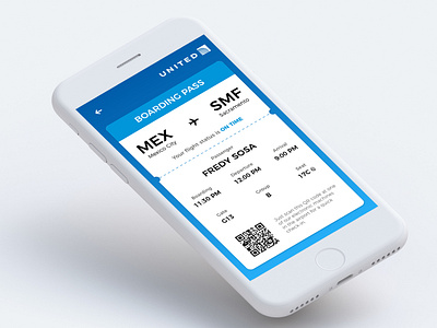 024 airlines boarding pass daily daily ui dailyuichallenge flight fredy sosa iphone 6 ui uidesign united ux