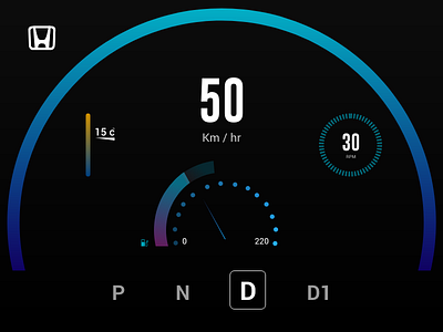 034 car daily daily ui dailyuichallenge dashboard design fredy sosa honda ui ux