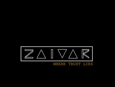 ZAIVAR brand design brand identity branding design illustration typography
