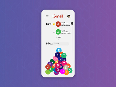 Gmail - Minimalist Jumble Mobile Redesign