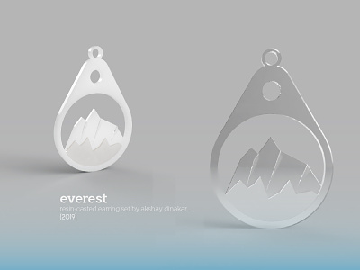 Everest - Earring Design akshay branding chameleon design designer designs dinakar earring everest firm india industrial jewelry mountain nepal perdana portfolio product resin yoga