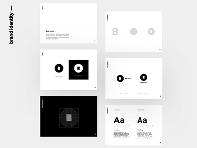 Bold Studio Brand Identity branding design icon logo typography ui ux web