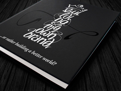 Building my own brand black book book cover branding chess cover lettering queen strategy typography white letters