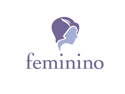 Feminino accessories beauty face feather female feminine feminino flapper hat logo profile women