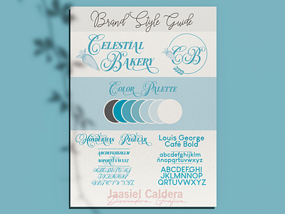 Brand Style Guide for CB🍰 bakery brandguidestyle branding brandstyleguide color palette creativity designer fonts graphic design graphic designer logo logo design