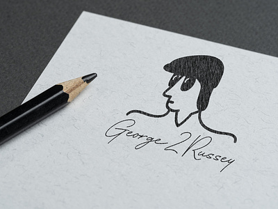 Logo concept sketch for George L. Russey. (2021)