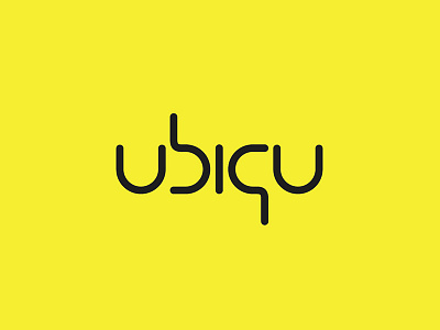 Ubiqu Branding black branding bright contrast logo ubiqu yellow