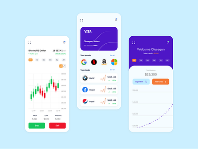 Trading credit card crypto cryptocurrency dashboard fintech forex mobile app mobile ui stock trade