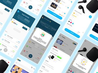 Pocket Money App (Fintech/ Ecommerce) app buy credit design ecommerce finance financial fintech invest market marketplace mobile app save technology ui uiux