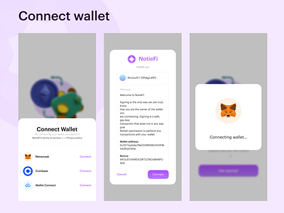 NotieFi - Connect wallet