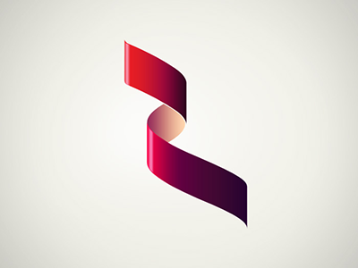 Logomark logo r red