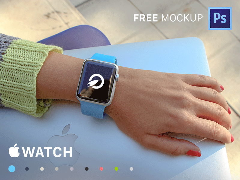 35 Free Apple Watch PSD Mockups 12rockets apple watch free high resolution mockup psd template