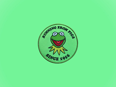 Innocence Project x KILLTHEGIANT™ Patch aint easy green innocence project it jim henson kermit muppets non profit patch