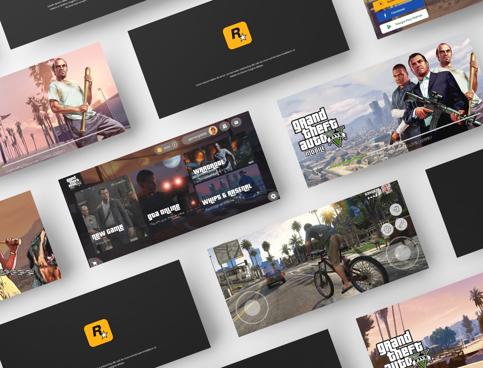 Grand Theft Auto 5 Mobile Concept by Michael Ajah on Dribbble