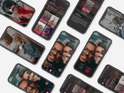 Viibs - A Short Video Sharing Platform android app dailui design ios 7 ios app millennials social tiktok triller ui uid ux uxui