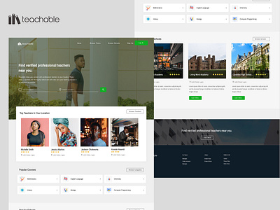 Teachable - Landing Page Design