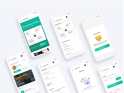 Mobile International Transfer Design app dailui design finance finance app financial fintech landing page landing page ui send money ui uid ux uxui web