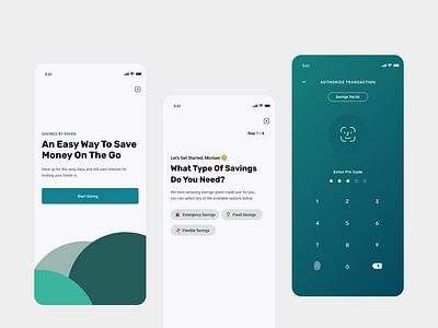 Savings Mobile App app dailui design fina finance finance app financial financial app fintech fintech app savings ui ux uxui