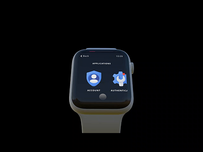 Google Authenticator Smartwatch UI Concept android android wear apple watch dailui design smartwatch ui ux uxui watch