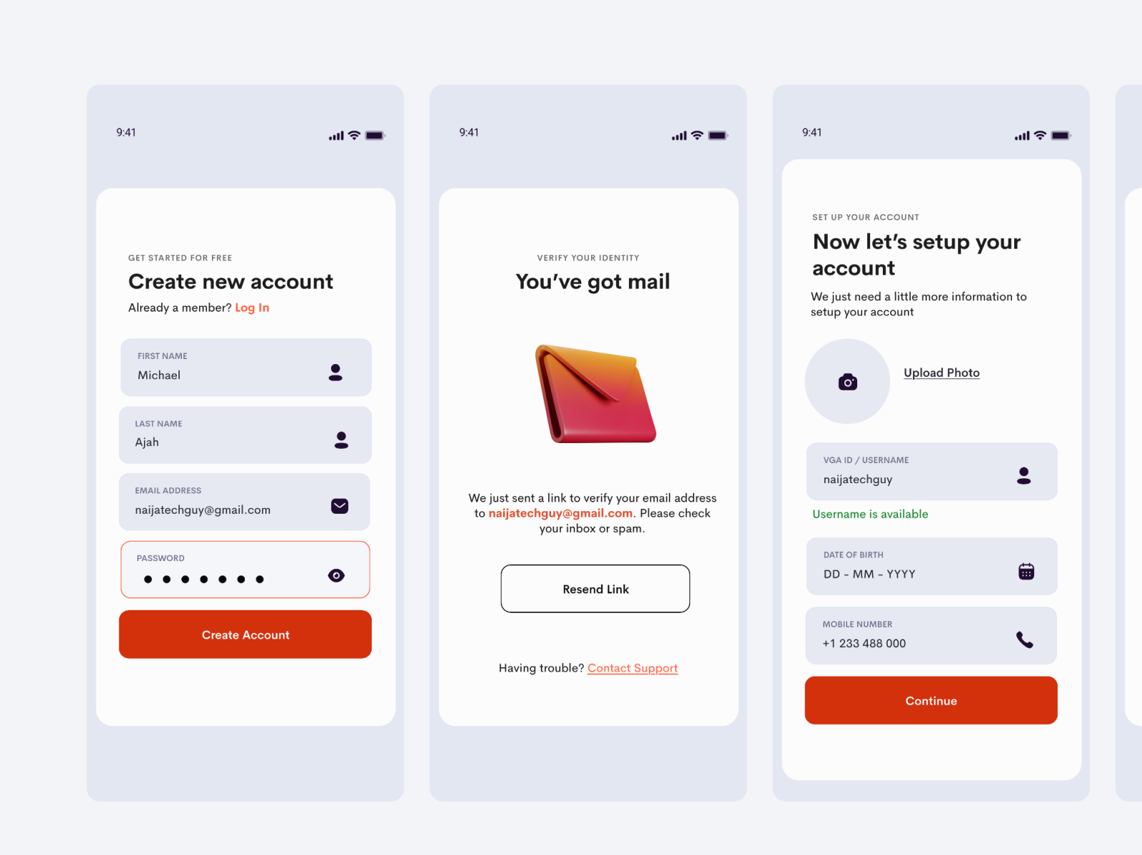 Gamespeak - Mobile Onboarding by Michael Ajah on Dribbble