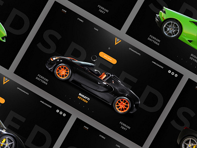 Auto Dealer Landing Page Design 2 android app auto best design branding car cars dailui design dribbble landing page landing page ui redesign social typography ui uid ux uxui web