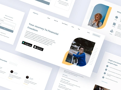 City Core Redesign -A Savings Platform banking dailui design landing page landing page ui minimalism minimalistic redesign savings ui uid ux uxui web