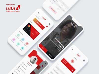UBA Mobile Banking App Redesign android android app bank bank app banking app dailui design finance flatdesign ios ios 7 ios app material money money app ui ux uxui