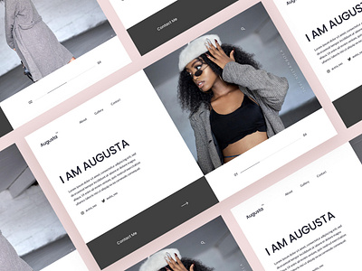 Fashion Model Landing Page