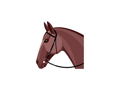 Horse branding design flat horse icon illustration logo ui ux vector web