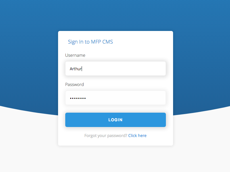 Login Screen Simple UI Concept by Arthur Finkler Freiberger on Dribbble