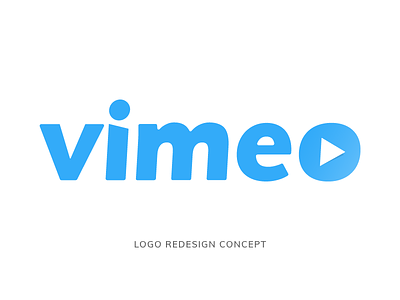 Vimeo Logo Redesign Concept branding concept logo pump redesign video vimeo