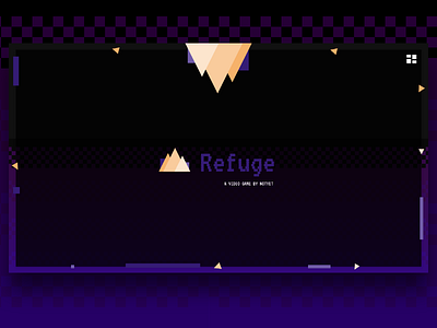 Refuge, the Game - homepage game design game development game site game website homepage portfolio portfolio game refuge ui ux website