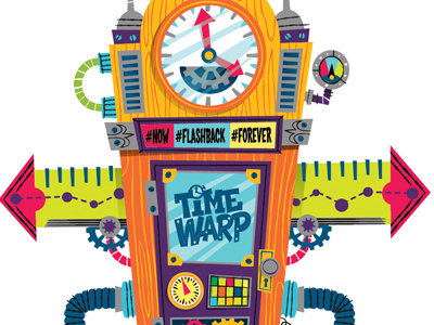 Time Warp time machine (VBS program pieces) time warp vbs vector