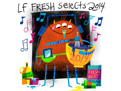 LF Fresh Selects 2014 (monstrous music mix) variant cover lf fresh selects