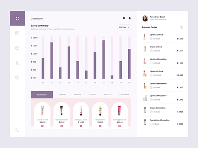 Posok - Cosmetics Dashboard