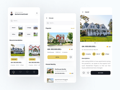 Real Estate App apartment app clean design home home rent housing inovation minimalist mobile penthouse product properties property real estate ui ux